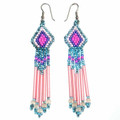 Diamond Elegance - Beaded Earrings