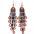Fizzy Root Beer - Beaded Earrings