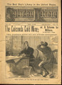 1888 VERY SCARCE SATURDAY LIBRARY #152 WELDON COBB DIME NOVEL STORY PAPER