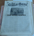 1876 MUNRO'S GIRLS & BOYS OF AMERICA #129 SCARCE STORY PAPER DIME NOVEL
