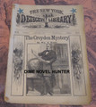 1884 NEW YORK DETECTIVE LIBRARY #81 CROYDEN MYSTERY DIME NOVEL