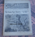 1888 CRICKET LIBRARY #2 MARLINE MANLY'S "THE YOUNG TIGER HUNTER" DIME NOVEL