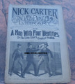 1891 NICK CARTER LIBRARY #9 "MAN WITH 4 IDENTITIES" EARLY IN SERIES DIME NOVEL
