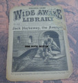 FIVE CENT WIDE AWAKE LIBRARY #1243 JACK HARKAWAY 1895 DIME NOVEL STORY PAPER