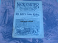 NICK CARTER LIBRARY #128 1893 LONDON MYSTERY DIME NOVEL STORY PAPER