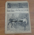 VERY SCARCE SATURDAY LIBRARY #183 EUGENE T SAWYER 1889 DIME NOVEL STORY PAPER