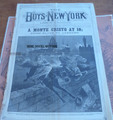 BOYS OF NEW YORK #808 FRANK READE ELECTRIC COACH GREAT COVER TOUSEY STORY PAPER