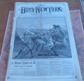 BOYS OF NEW YORK #807 FRANK READE ELECTRIC COACH GREAT COVER  TOUSEY STORY PAPER