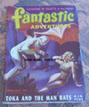 FANTASTIC ADVENTURES FEBUARY 1946  VG MAN BAT COVER A MERRITT