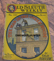OLD SLEUTH WEEKLY #157 DETECTIVE DIME NOVEL STORY PAPER
