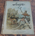 THE JUDGE MAGAZINE #339 1888 FRANK TOUSEY POLITICAL HUMOR COLORED LITHOGRAPH