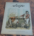 THE JUDGE MAGAZINE #347 1888 FRANK TOUSEY POLITICAL HUMOR COLORED LITHOGRAPH
