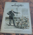 THE JUDGE MAGAZINE #358 1888 FRANK TOUSEY POLITICAL HUMOR COLORED LITHOGRAPH