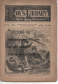 1887 BEADLES BOY'S LIBRARY OF SPORT, STORY & ADVENTURE # 143  CARSON THE GUIDE DIME NOVEL