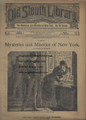 1886 OLD SLEUTH LIBRARY GEORGE MUNRO DIME NOVEL STORY PAPER