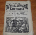 OVERSIZED FIVE CENT WIDE AWAKE LIBRARY #575 FRANK TOUSEY DIME NOVEL STORY PAPER
