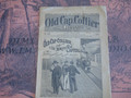 1897 OLD CAP COLLIER #698 RAILROAD MYSTERY DIME NOVEL STORY PAPER