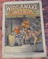 WIDE AWAKE WEEKLY #112 SCARCE FIREMAN FIRE FIGHTING DIME NOVEL STORY PAPER