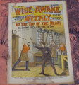 WIDE AWAKE WEEKLY #33 SCARCE FIREMAN FIRE FIGHTING DIME NOVEL STORY PAPER