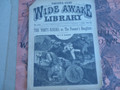 1892 WIDE AWAKE LIBRARY # 1121 THE FORTY-NINERS STORE DIME NOVEL STORY PAPER