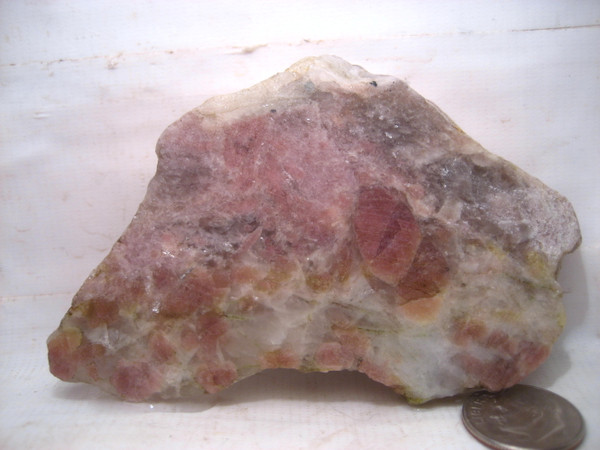 Pink Tourmaline in Quartz'