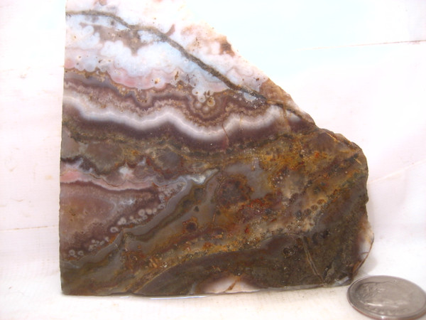 Amethyst Pink Lace Agate'.