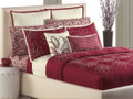 TWIN - Apt. 9 - Davina - Red with Cream Floral Embroidery BEDSKIRT, SHAM & COMFORTER SET