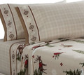 KING - Home Classics - Heavyweight Lodge Country Cabin 100% Cotton FLANNEL SHEET SET