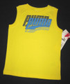 BOYS 3T - Puma -  Yellow with Blue Puma Lettering Sleeveless Knit SHIRT