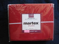 TWIN XL DORM - Martex - Primary Red Cotton / Poly Blend 200 TC NO-IRON SHEET SET