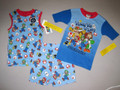 BOYS 8 - Super Mario Brothers - Cotton Knit 3-PIECE SHORTS & SHIRTS PJS PAJAMA SET