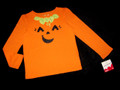 GIRLS 3T - Jumping Beans - Smiling Little Pumpkin Long-Sleeved HALLOWEEN SHIRT