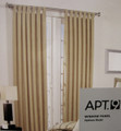APT 9 - Options Khaki - 42 W x 84 H Drapery Microsuede TAB-TOP WINDOW PANEL DRAPE 