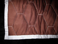EURO SIZE - Loft Style - Infinity Brown & Blue Quilted PILLOW SHAM