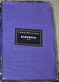 EURO -Tommy Hilfiger - Folklore Royal Purple 100% Cotton with Blanket Stitching Zippered PILLOW SHAM