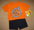 BOYS 18 MONTHS - Scooby Doo - Soccer Club Orange & Navy Knit SHORTS & SHIRT SET