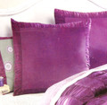 EURO SIZE - Candie's - Marrakesh Royal Purple Satin EURO SHAM