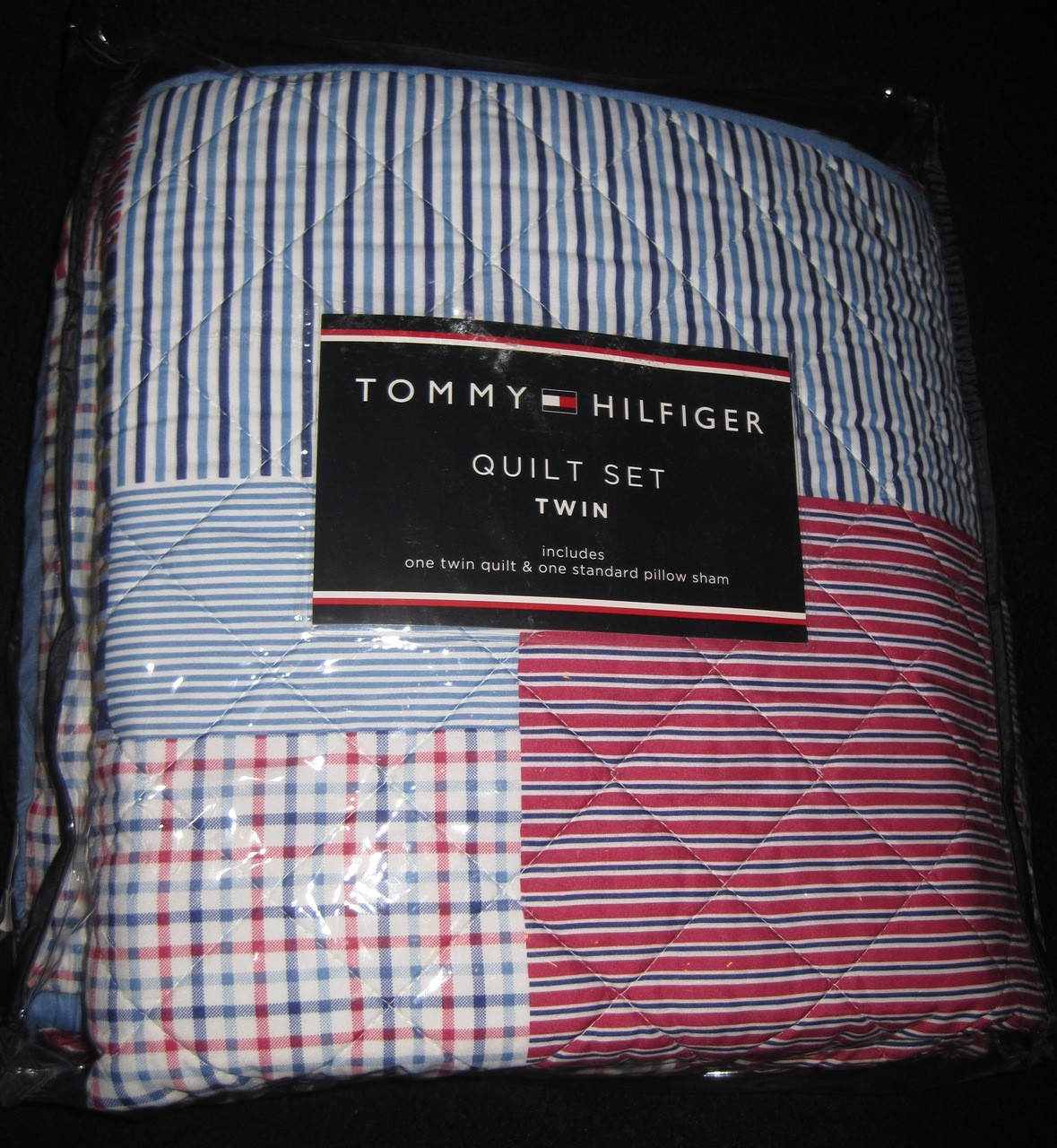 Twin Tommy Hilfiger Middleburry Patchwork Print Sham Quilt Set