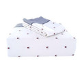 Twin XL DORM - Tommy Hilfiger Flag White, Red & Navy Cotton/Poly Easy Care / Wrinkle Resistant SHEET SET