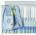 Quilt, Dust Ruffle and Fitted Crib Sheet