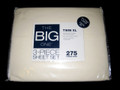 TWIN XL - The Big One - Pima Cotton Blend 275 Thread Count Ivory SHEET SET