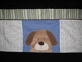 CARTER'S - Puppies Puppy Paws Paw Prints Blue, Brown, Beige Green White