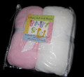 FULL CRIB SIZE- Baby & U Super Soft - Pink & White 2  FITTED SHEETS