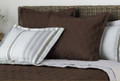 EURO SIZE - Sonoma Life & Style - Fairfax Brown Quilted PILLOW SHAM