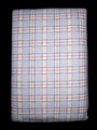 STANDARD -  GT - Red, White & Periwinkle Plaid TWO FLANNEL PILLOWCASES