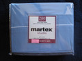 FULL - Martex - Medium Blue Cotton/Poly Blend 200TC NO-IRON SHEET SET