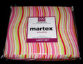 TWIN XL DORM Martex Pink Wavey Lines Cotton/Poly Blend 200TC NO-IRON SHEET SET
