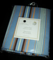 Fabric - Whole Home - Antique Blue Striped HEAVYWEIGHT SHOWER CURTAIN
