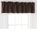 JUMPING BEANS -  Kitty Landscape - Colorful Dots on Brown  62 x 15 inch Window VALANCE