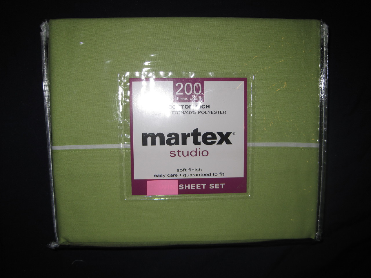 KING - Martex - Green Cotton/Poly Blend 200TC NO-IRON SHEET SET
